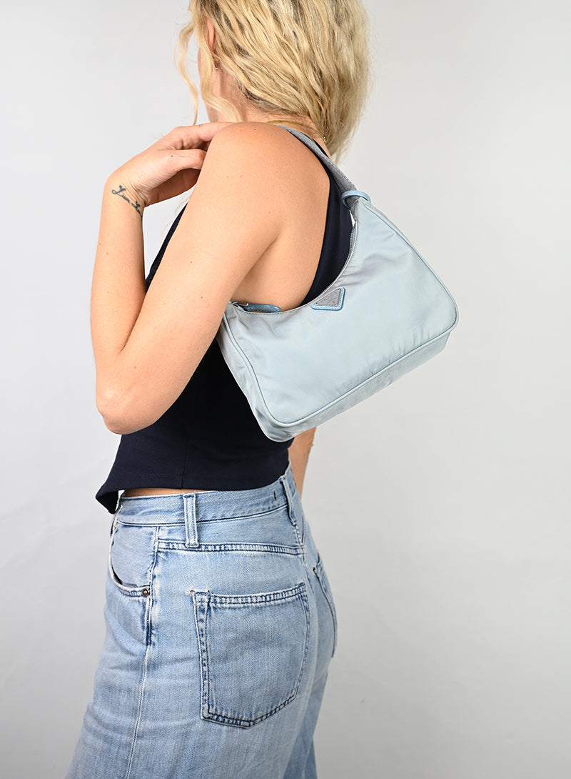 Prada Borsa Re-edition 2000 azzurra