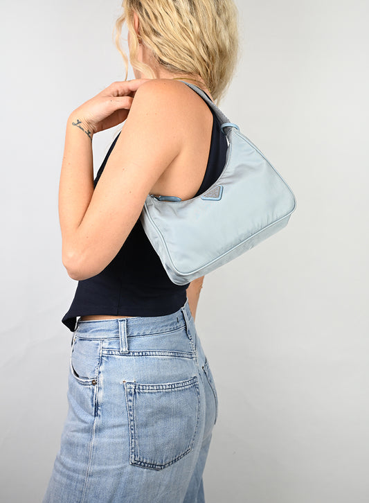 Prada Borsa Re-edition 2000 azzurra