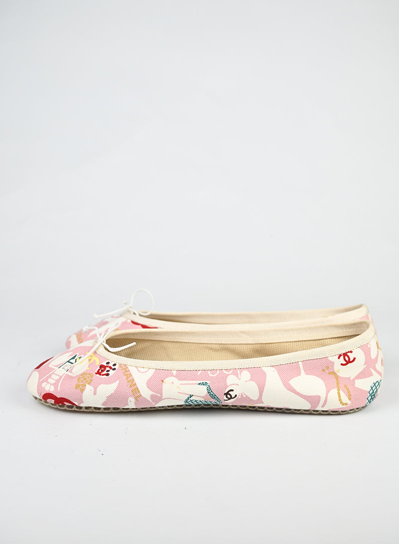 Chanel Ballerine tessuto fantasia - N. 40