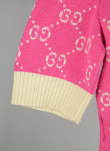 Carica l&#39;immagine nel visualizzatore di Gallery, Gucci Pull in lana rosa con GG oro - Tg. M
