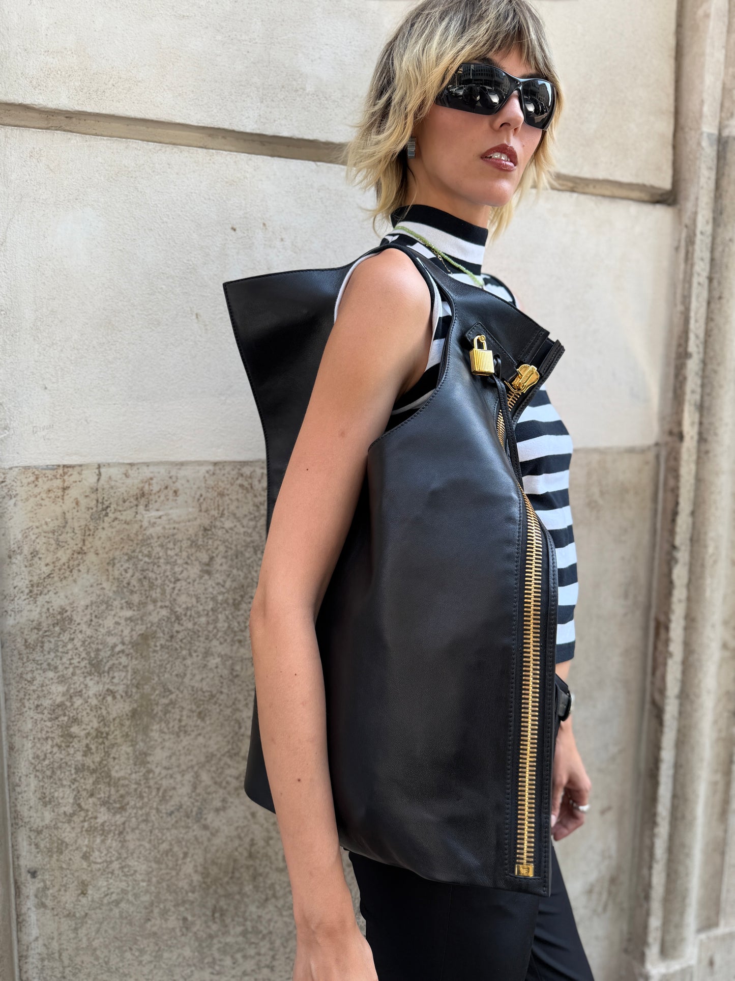 Tom Ford borsa in pelle nera Alix