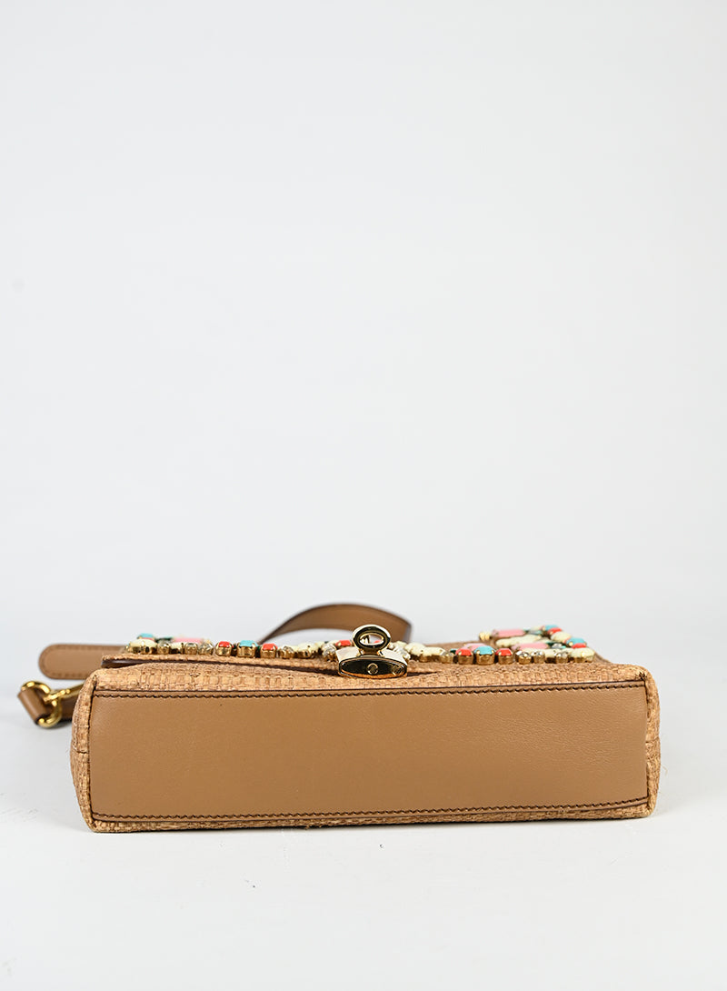 Dolce & Gabbana Borsa in rafia con pietre -  lesleyluxuryvintage