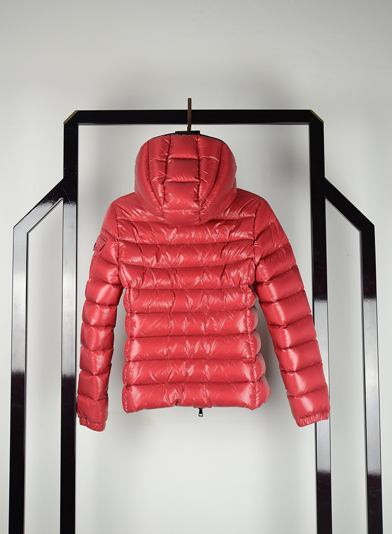 Moncler Red down jacket with hood - Size. 40