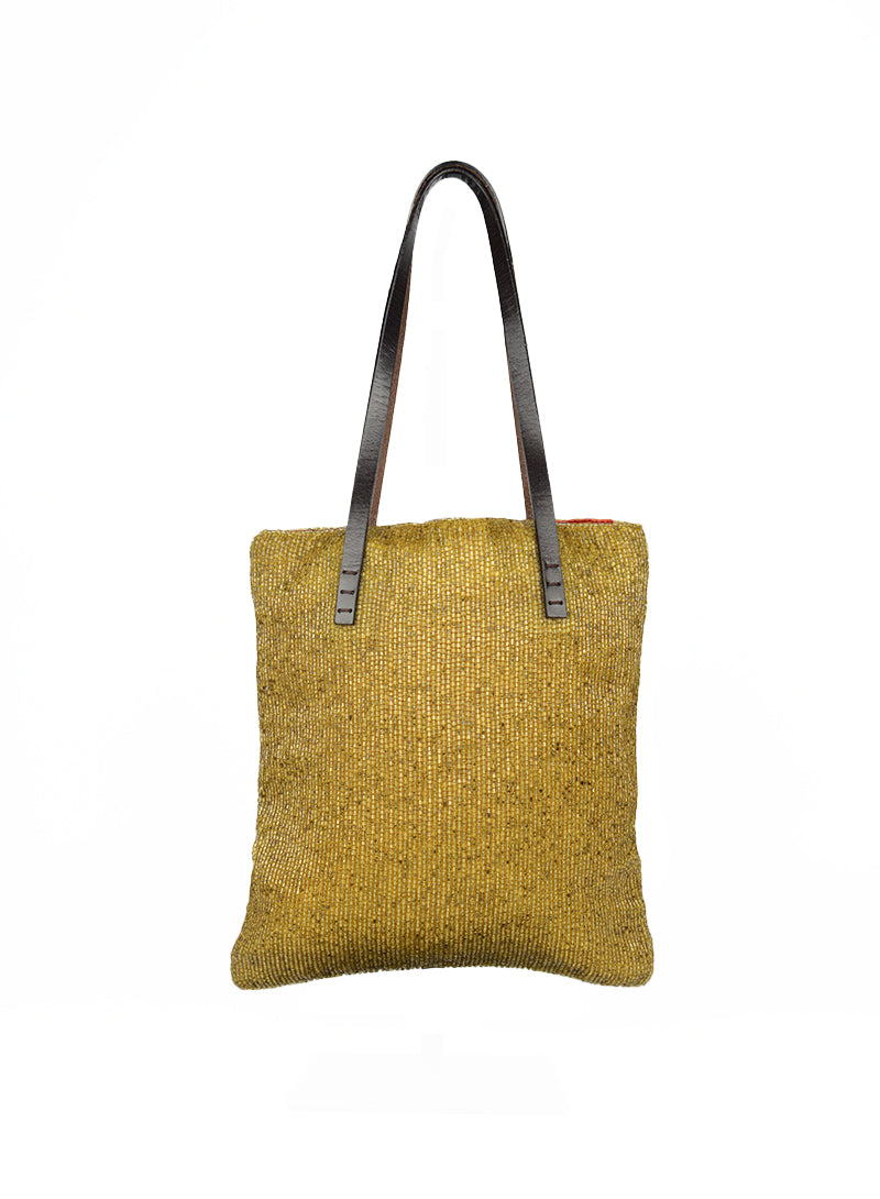 Fendi Tote bage with gold beads