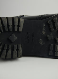 Dior Duilio amphibians in black leather - N. 39
