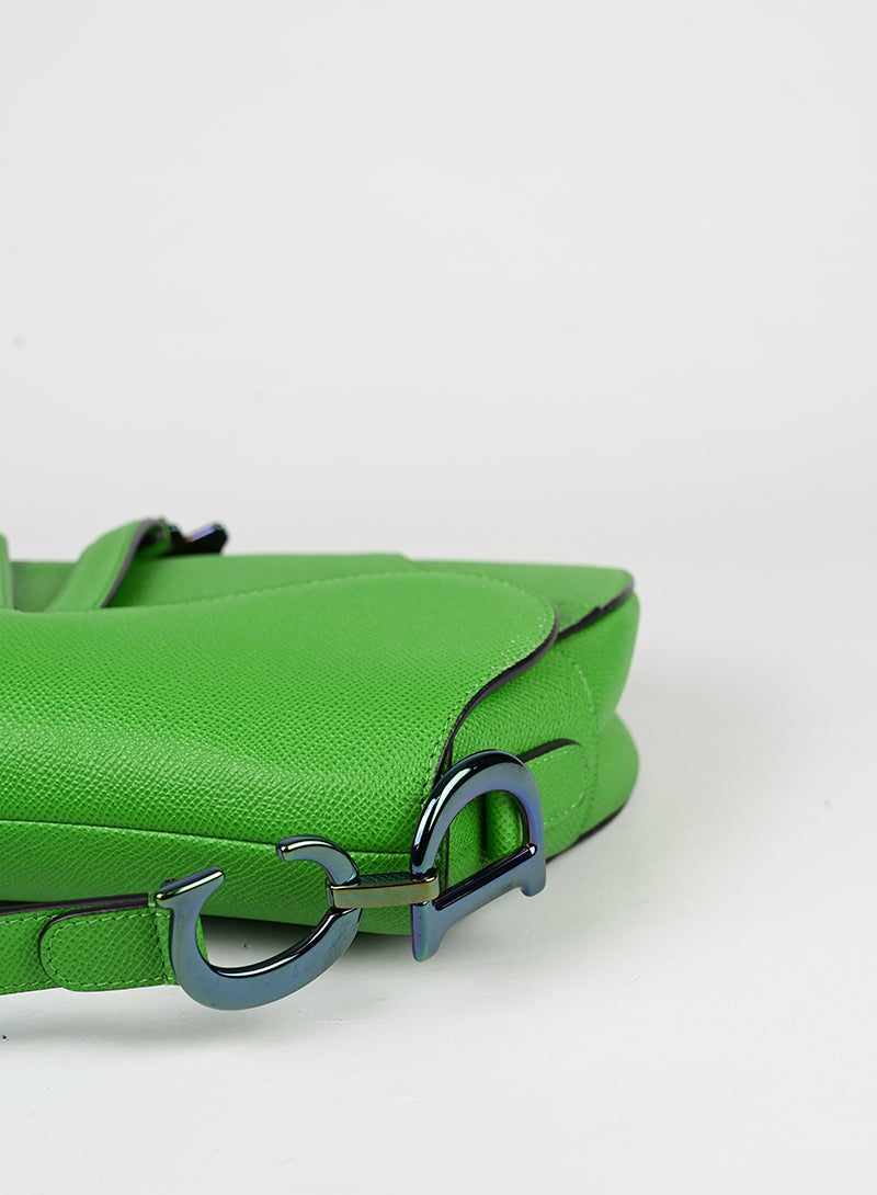 Dior Borsa Saddle in pelle verde -  lesleyluxuryvintage