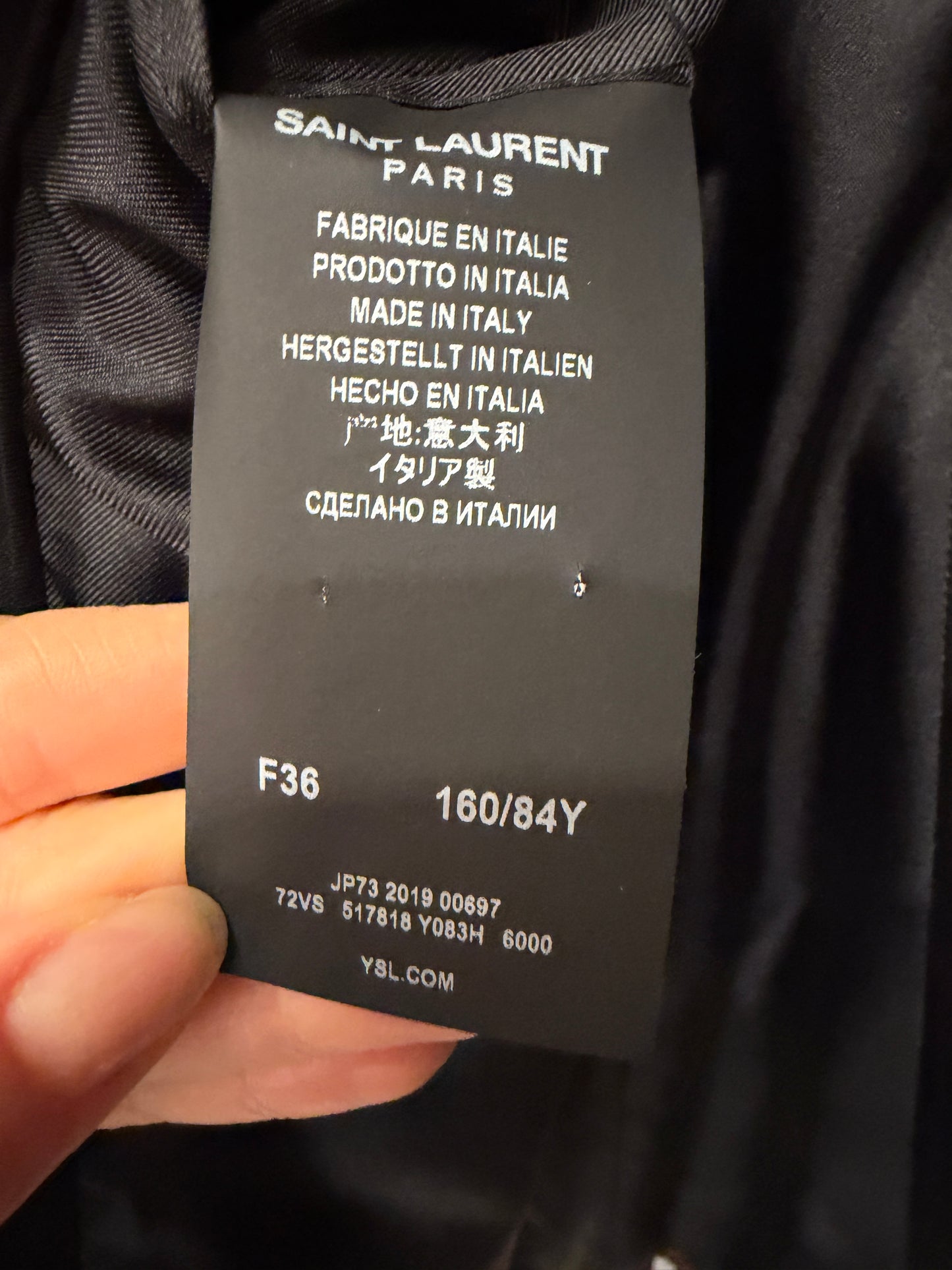 Saint Laurent giacca rosa lurex -  lesleyluxuryvintage