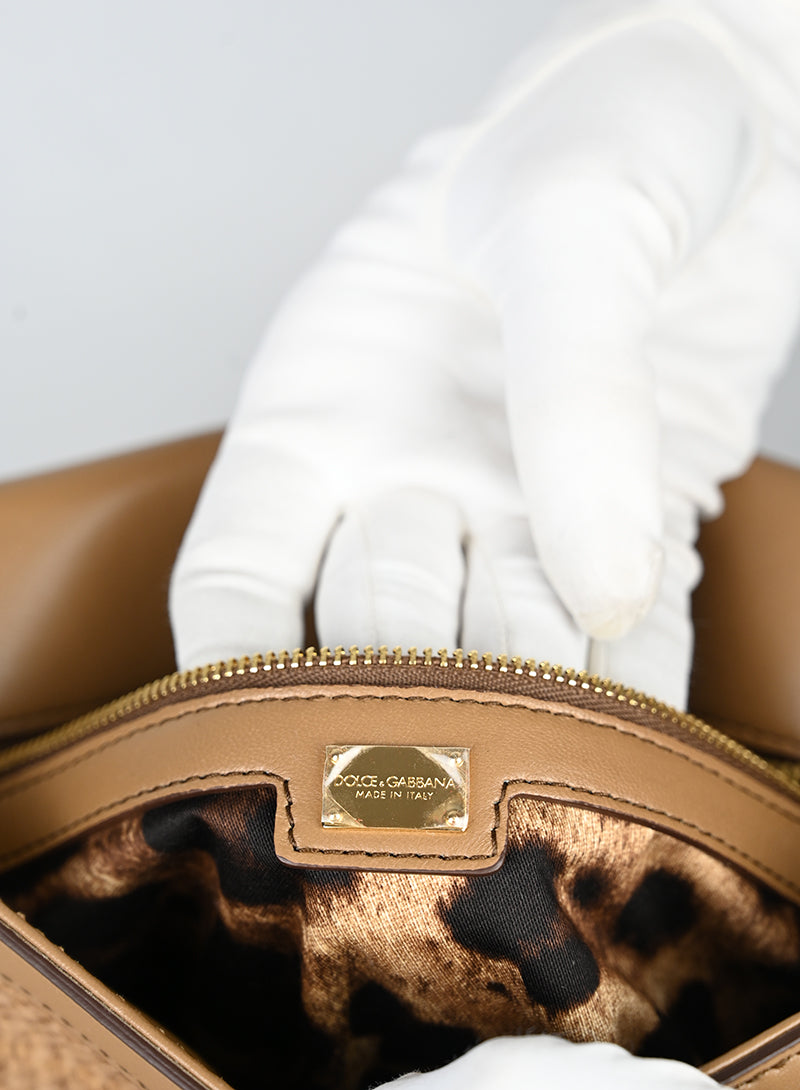 Dolce & Gabbana Borsa in rafia con pietre -  lesleyluxuryvintage