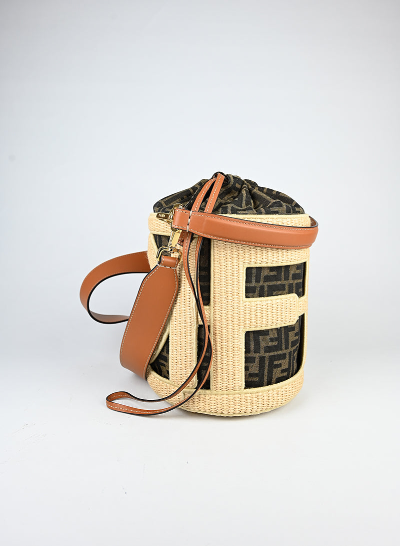 Fendi Borsa Step-out in rafia -  lesleyluxuryvintage