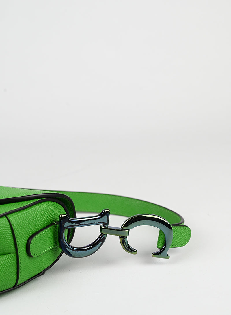 Dior Borsa Saddle in pelle verde -  lesleyluxuryvintage