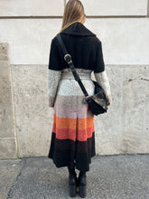Load image into Gallery viewer, Fendi black orange bouclé coat
