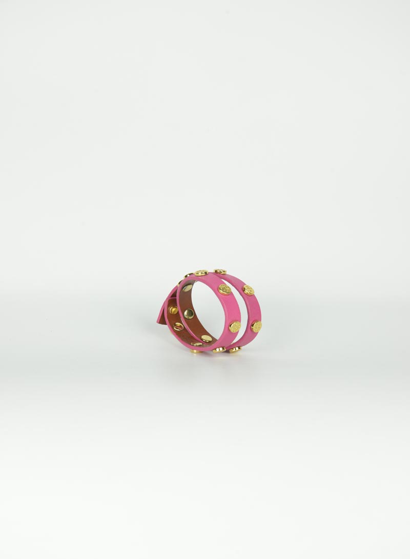 Tory Burch Pink leather bracelet