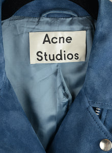 Acne Studios Giacca in Suede azzurra - Tg. 42