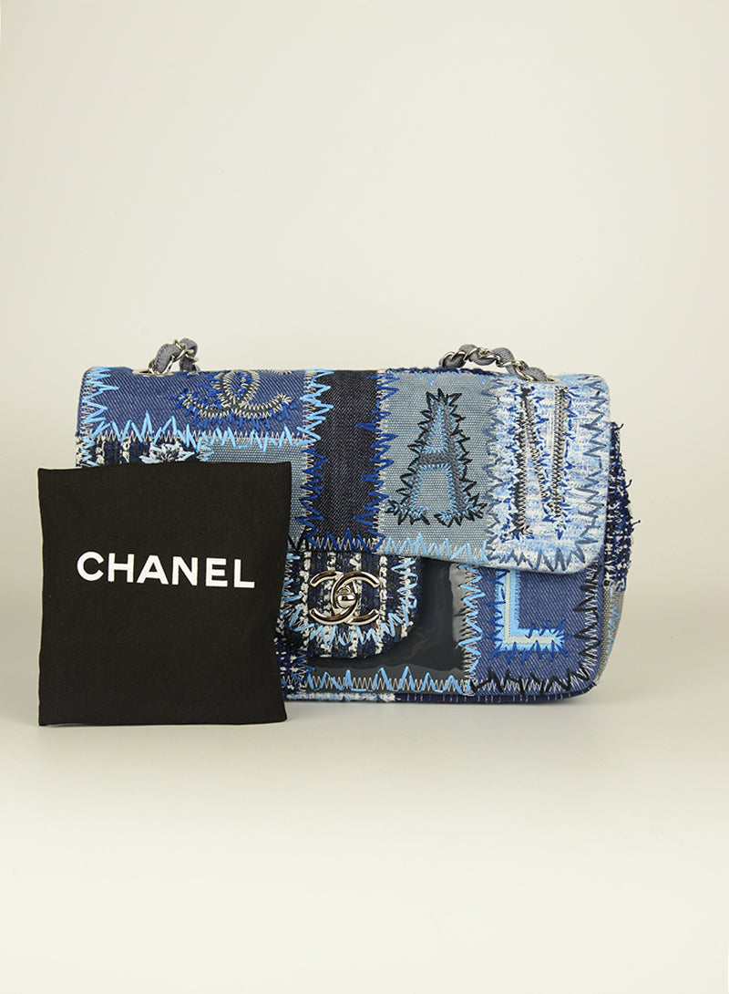 Chanel Borsa 2.55 in denim azzurro