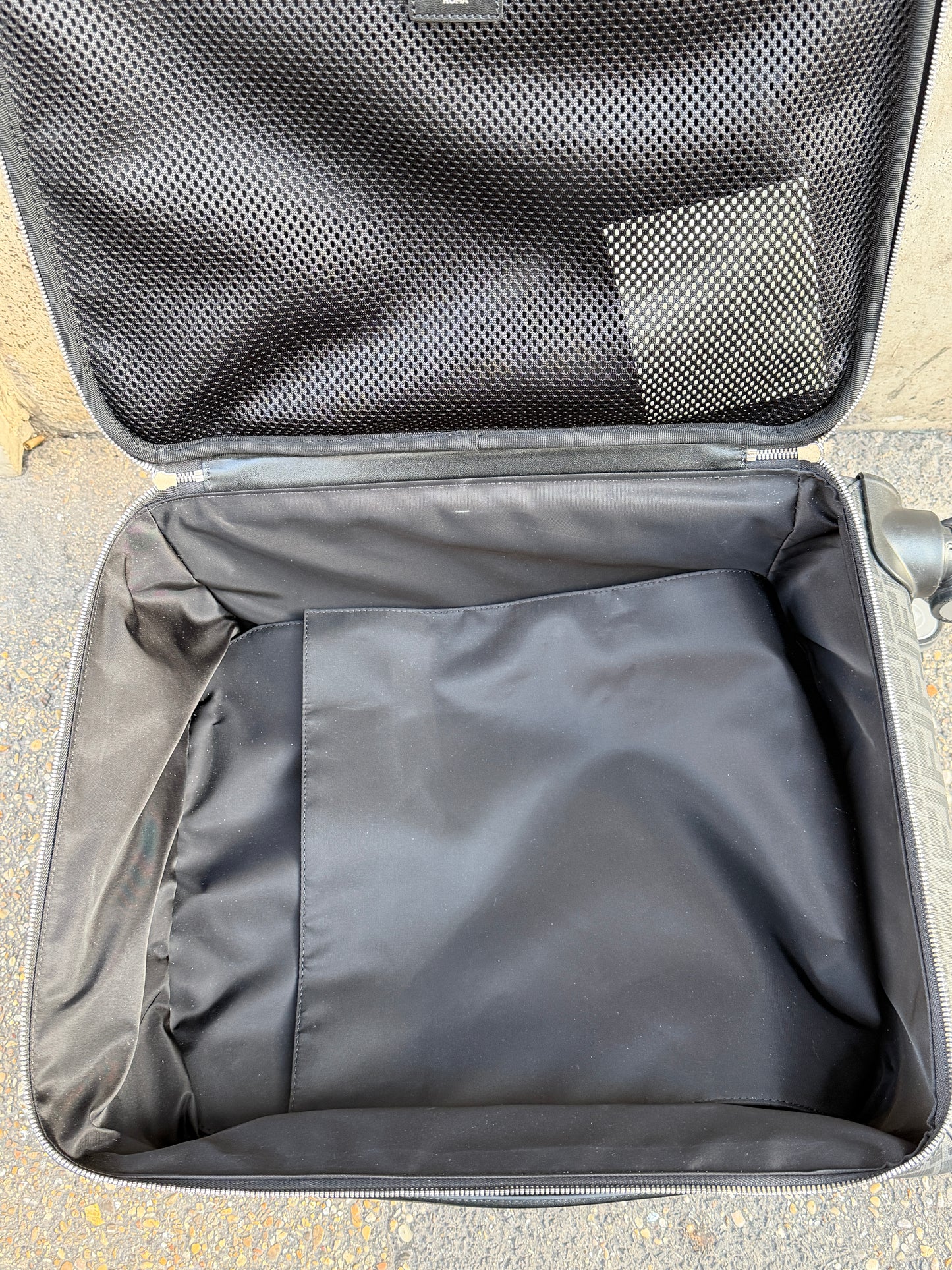 Fendi trolley grigio e nero zucca