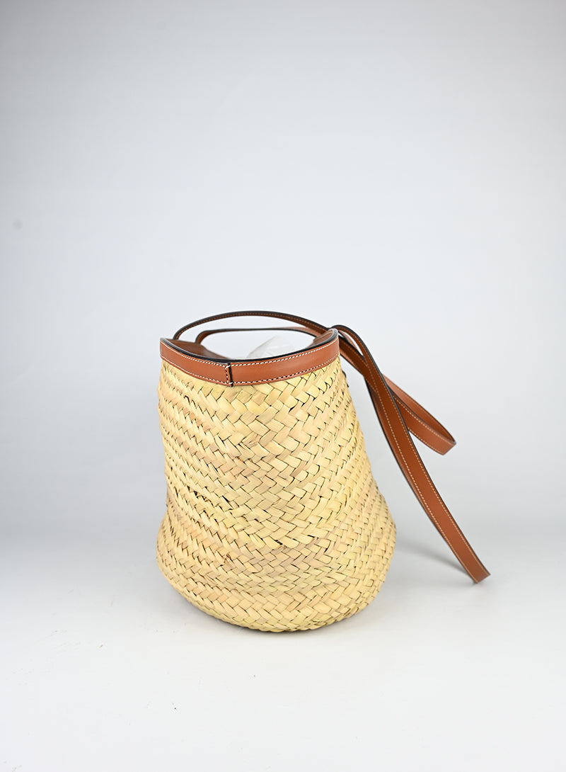 Celine Borsa a spalla in rafia -  lesleyluxuryvintage