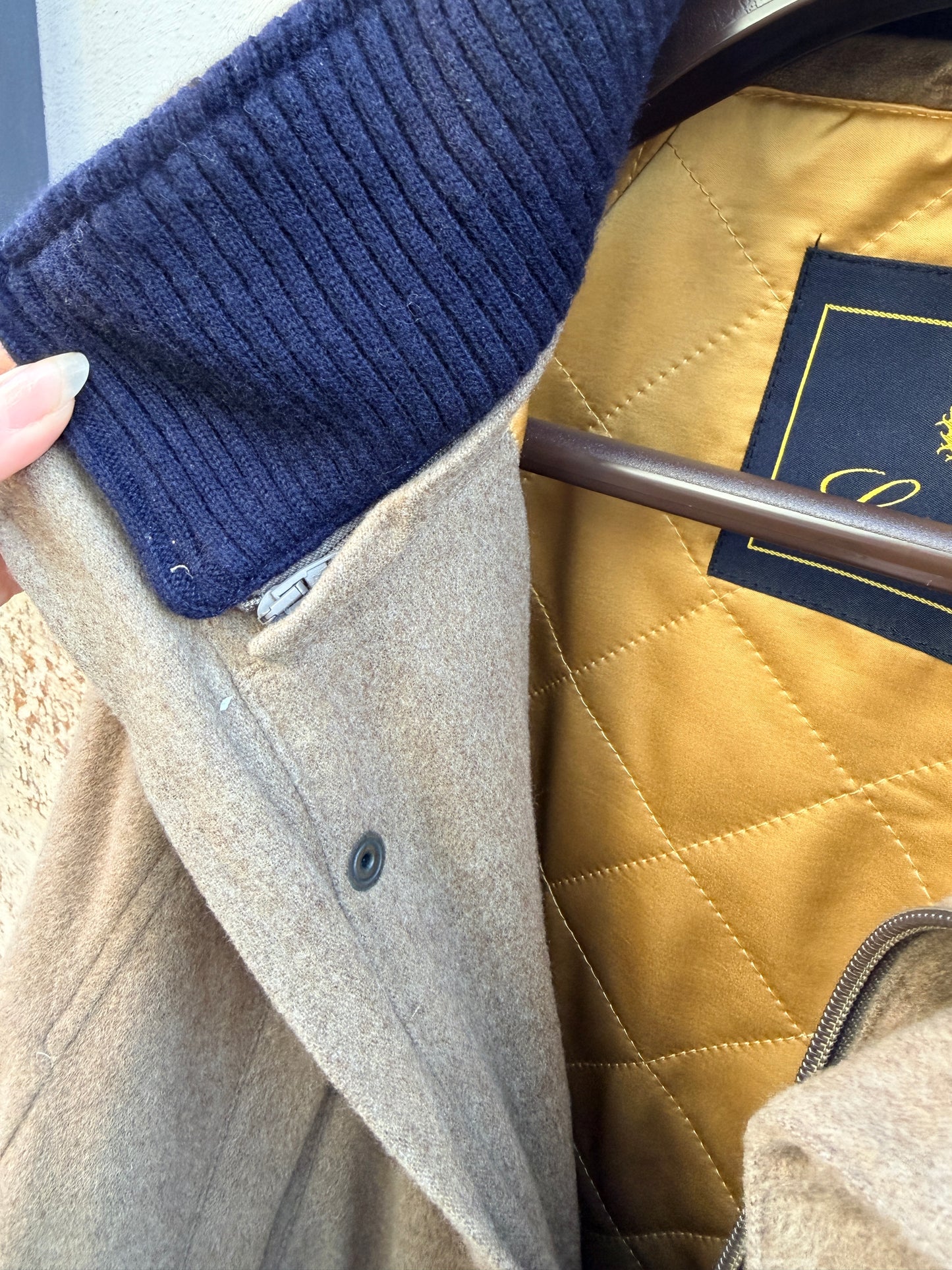 Loro Piana Uomo giaccone nocciola cash