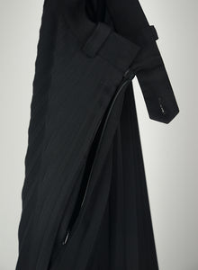 Balenciaga Black pleated midi skirt - Size. 38