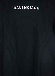 Balenciaga T-shirt in tessuto tecnico nero - Tg. M