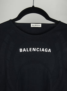 Balenciaga T-shirt in tessuto tecnico nero - Tg. M