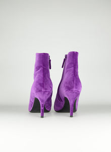 Balenciaga Purple velvet ankle boots - N. 39