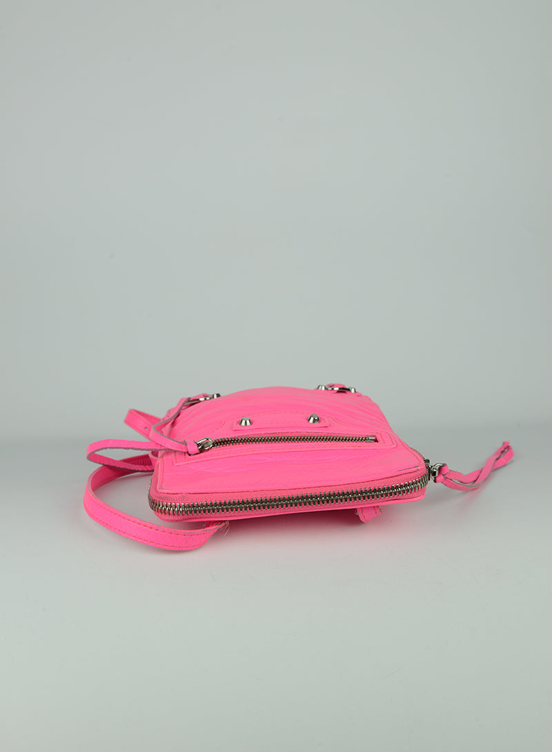 Balenciaga Borsina in pelle rosa fucsia