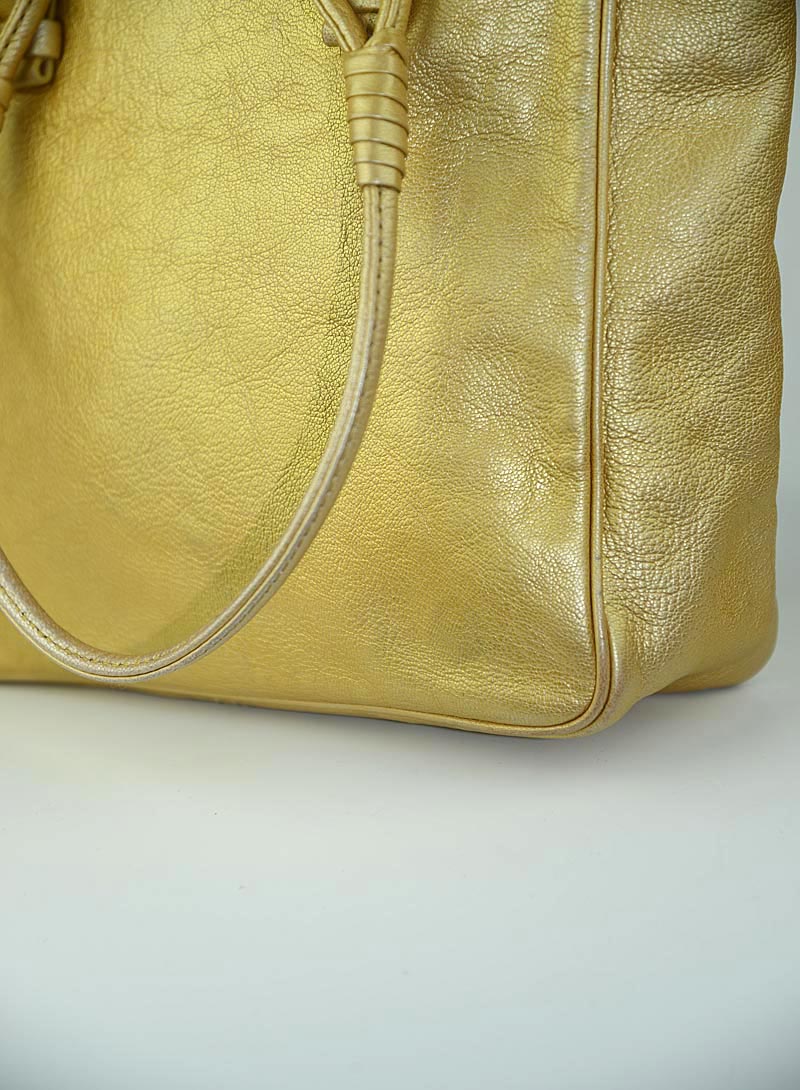 Bottega Veneta Borsa in pelle oro