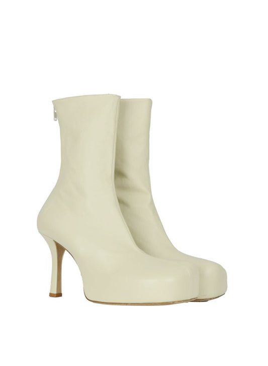 Bottega Veneta Cream leather boots - N. 39