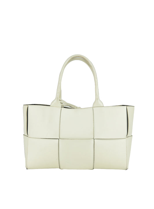 Bottega Veneta Arco tote bag in white leather