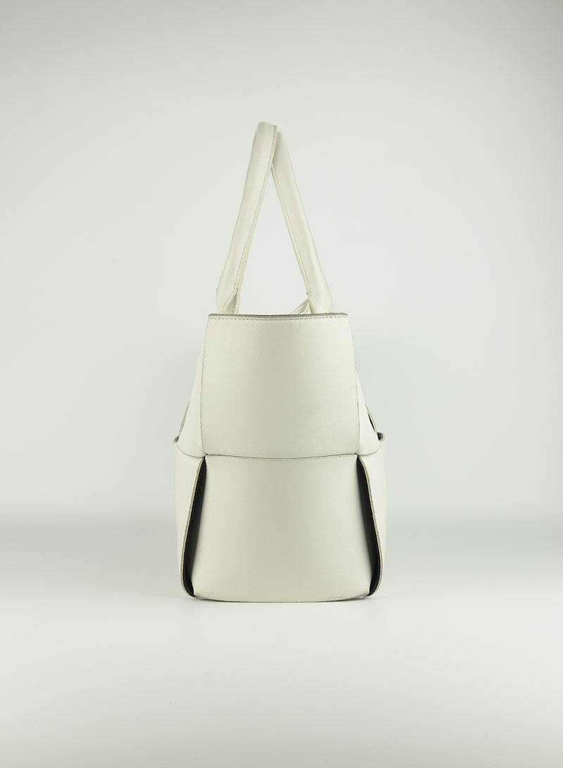 Bottega Veneta Arco tote bag in white leather