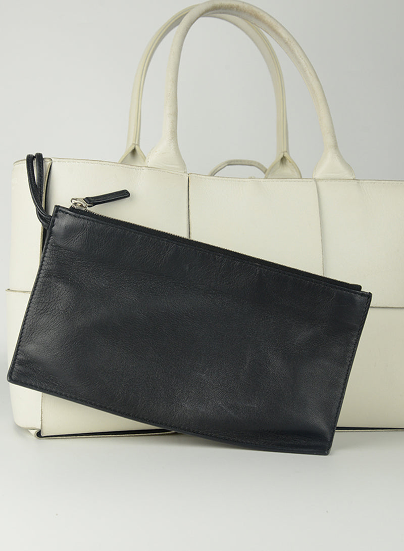 Bottega Veneta Arco tote bag in white leather