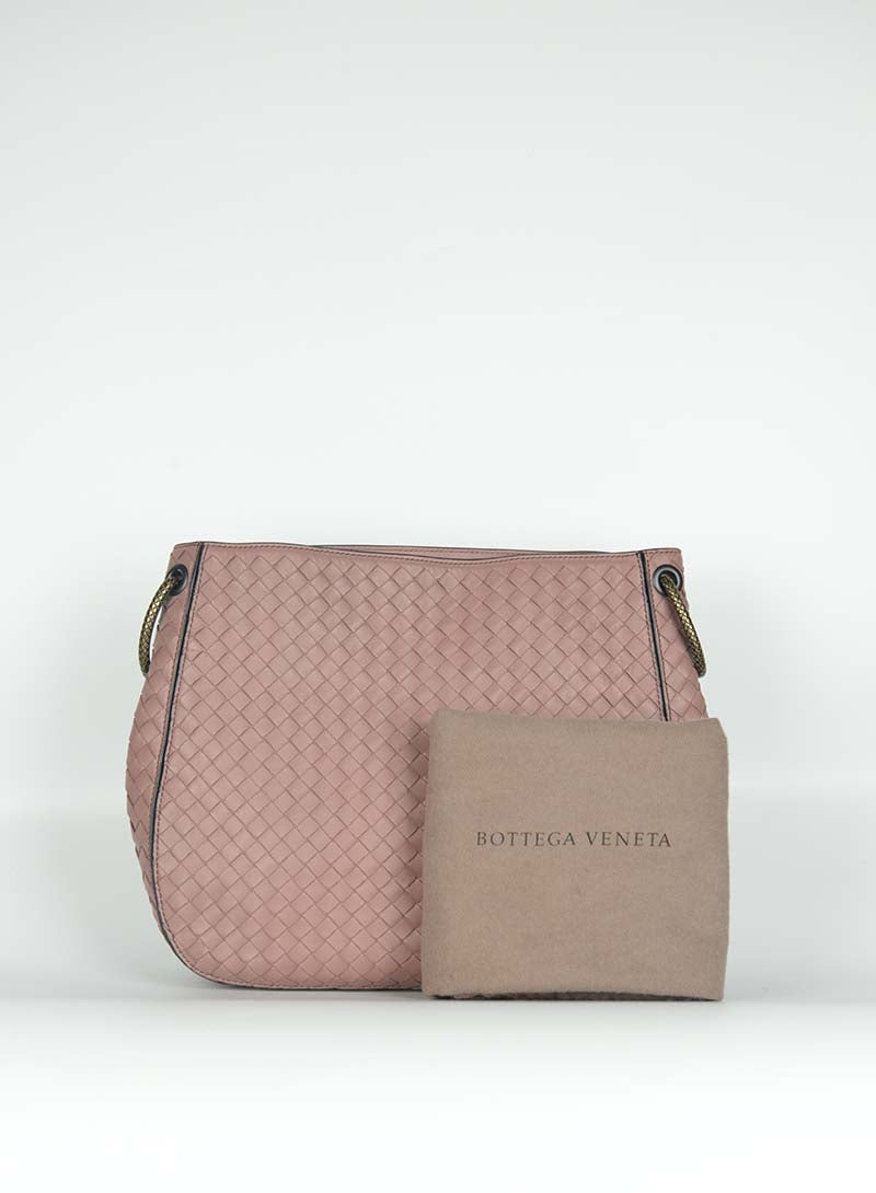 Bottega Veneta Borsa in pelle intrecciata Mauve