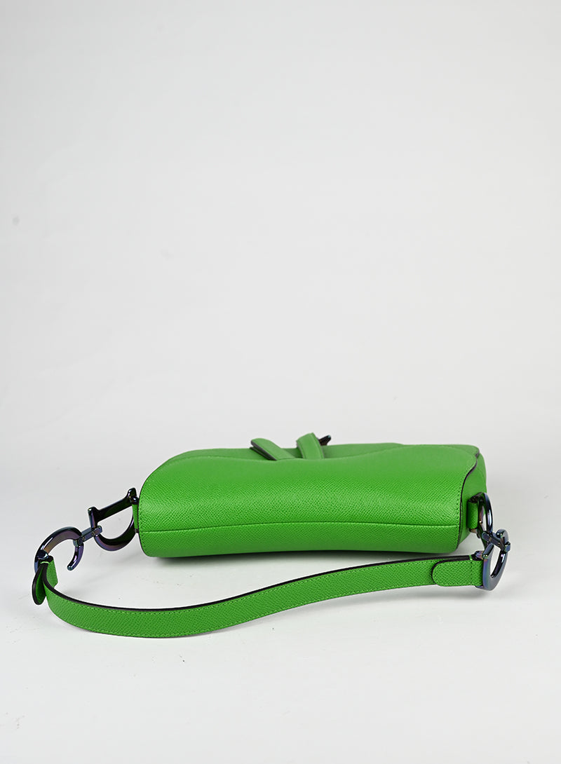 Dior Borsa Saddle in pelle verde -  lesleyluxuryvintage