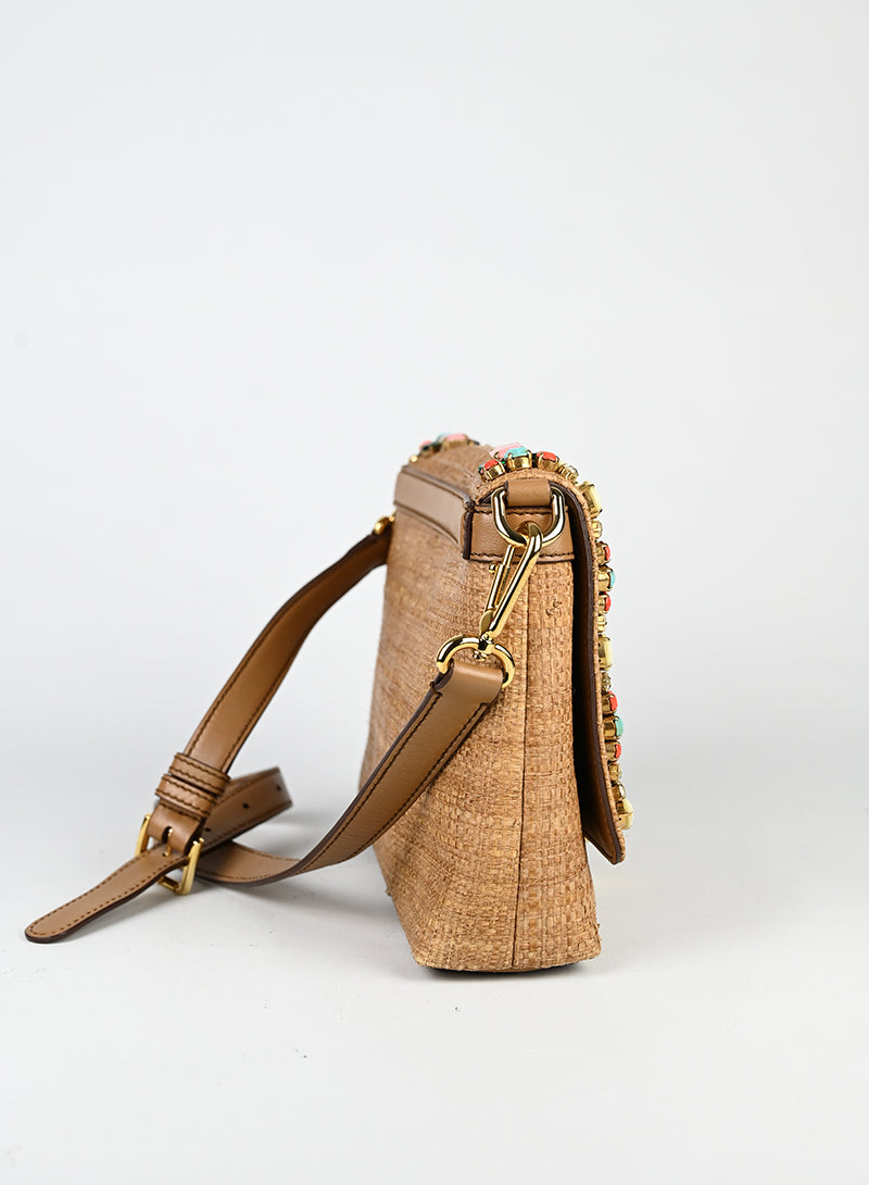 Dolce & Gabbana Borsa in rafia con pietre -  lesleyluxuryvintage