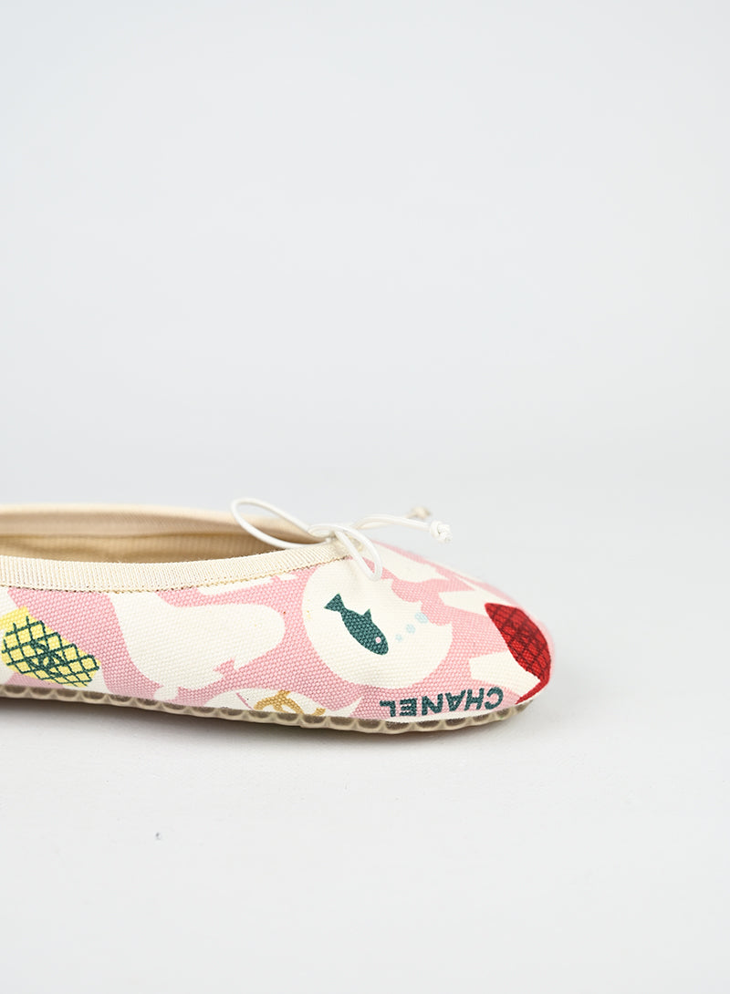 Chanel Ballerine tessuto fantasia - N. 40
