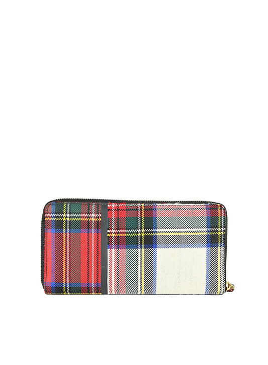 Comme des Garcons portafogli in tartan