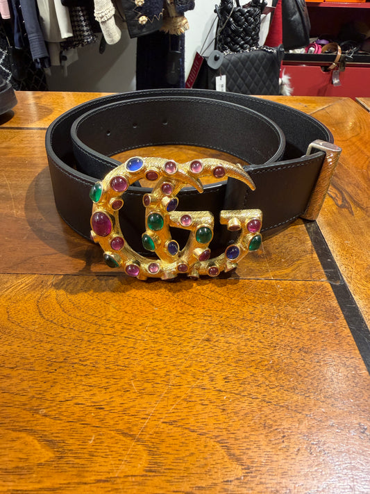 Gucci cintura Marmont pietre colorate