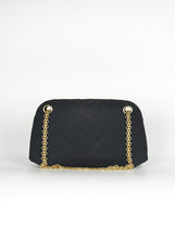 Load image into Gallery viewer, Chanel Small bag in black chevron fabric
