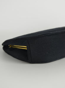 Chanel Small bag in black chevron fabric