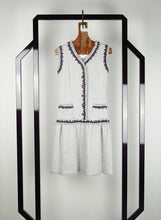 Carica l&#39;immagine nel visualizzatore di Gallery, Chanel Abito midi bianco con profili - Tg. 36

