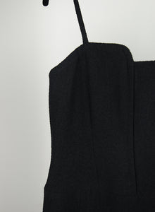 Chanel Abito tubino in tessuto bouclé nero - Tg. 48