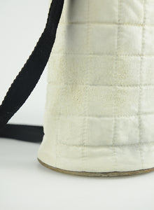 Chanel Porta borraccia in nylon bianco