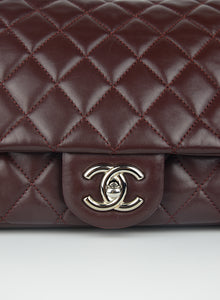 Chanel 2.55 bag in burgundy leather