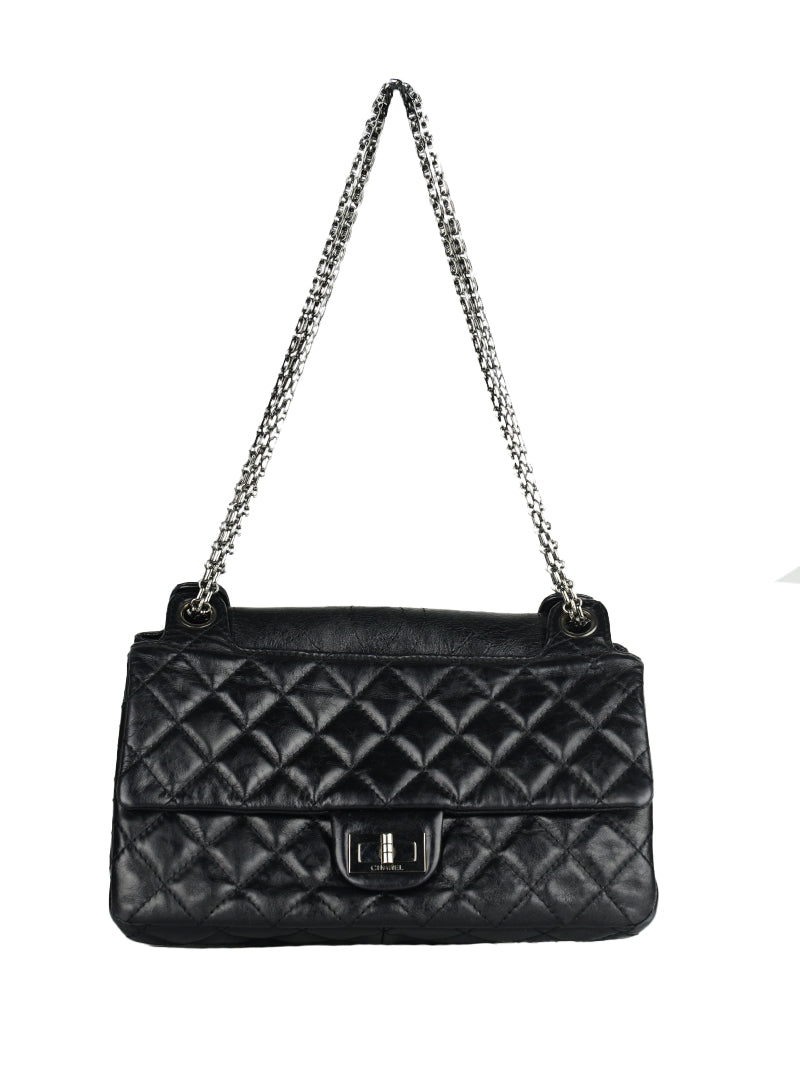 Chanel Inchiostro bag in black matelassé leather