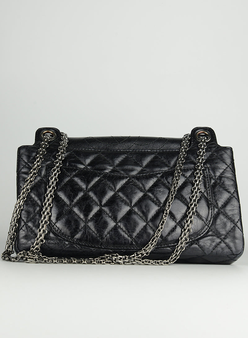 Chanel Inchiostro bag in black matelassé leather