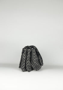 Chanel Black wool shoulder bag