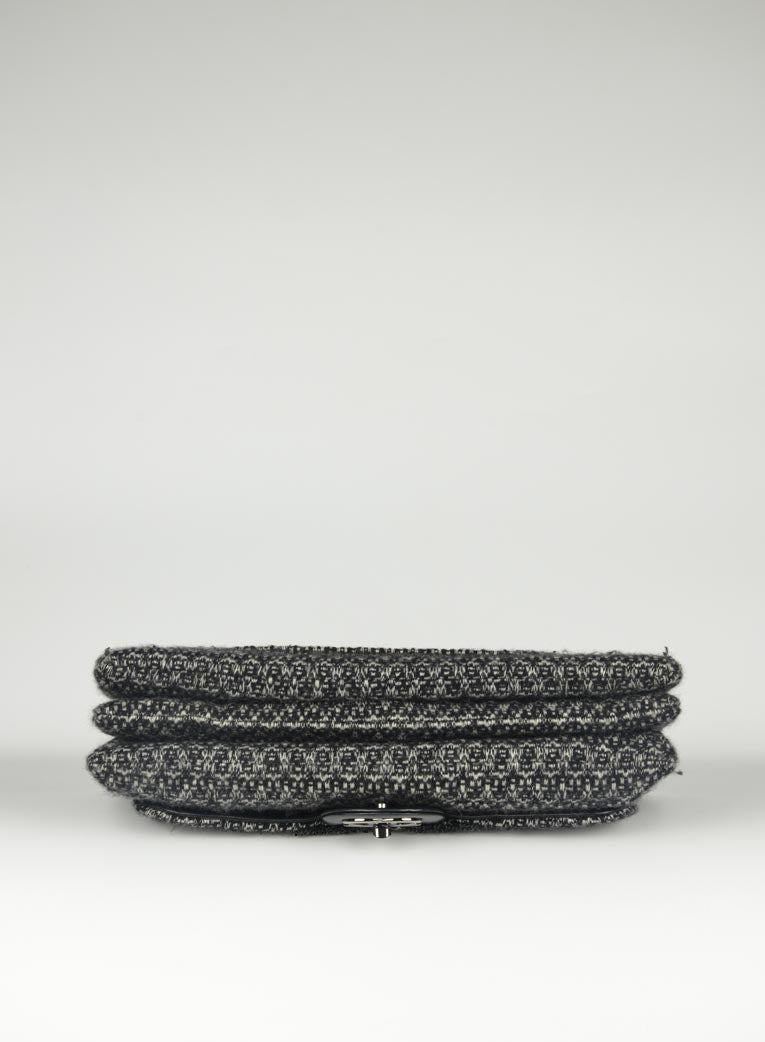 Chanel Black wool shoulder bag