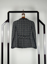 Load image into Gallery viewer, Chanel Gray and black bouclé jacket - Size. 46
