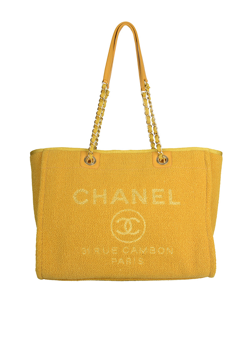 Chanel Shopper Deauville gialla