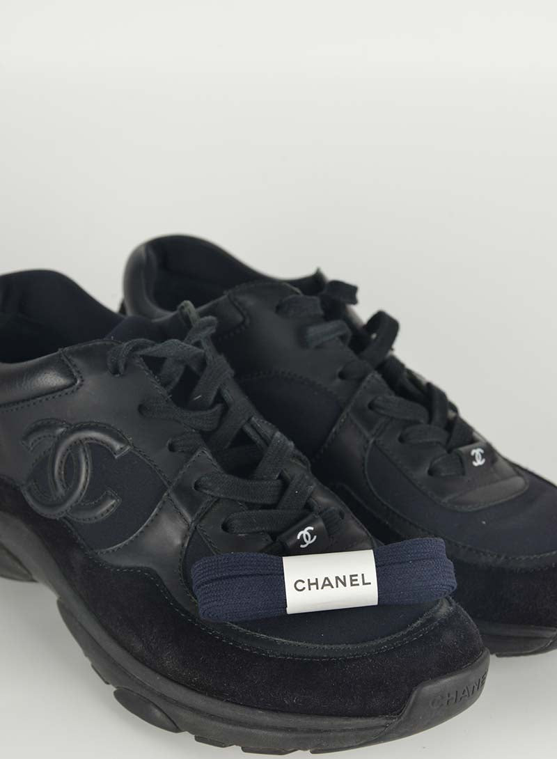 Chanel Sneakers in tessuto nere - N. 38 ½